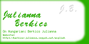 julianna berkics business card